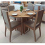 Comedor madera 4 sillas color natural jc2024 francine